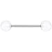 Body Candy Stainless Steel Cool and Clear Acrylic Barbell Tongue Ring