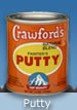4 Set. Crawford Products Company, INC. 31616 Natural Blend Painters Putty, 1/2 Pint