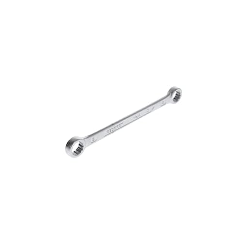 GEDORE 4 8x9 Doppelringschlüssel, gerade, Ausführung nach DIN 837, Form B, flach, mit dünnwandigen Ringen, verchromt mit UD-Profil, 8x9 mm