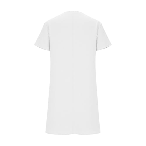 Robe d'été pour femme ample et décontractée en aspect lin - 4