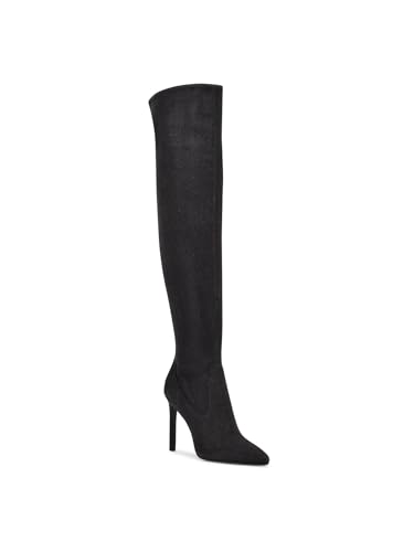 Nine West Women's Tacy Faux Leather Over The Knee Boot