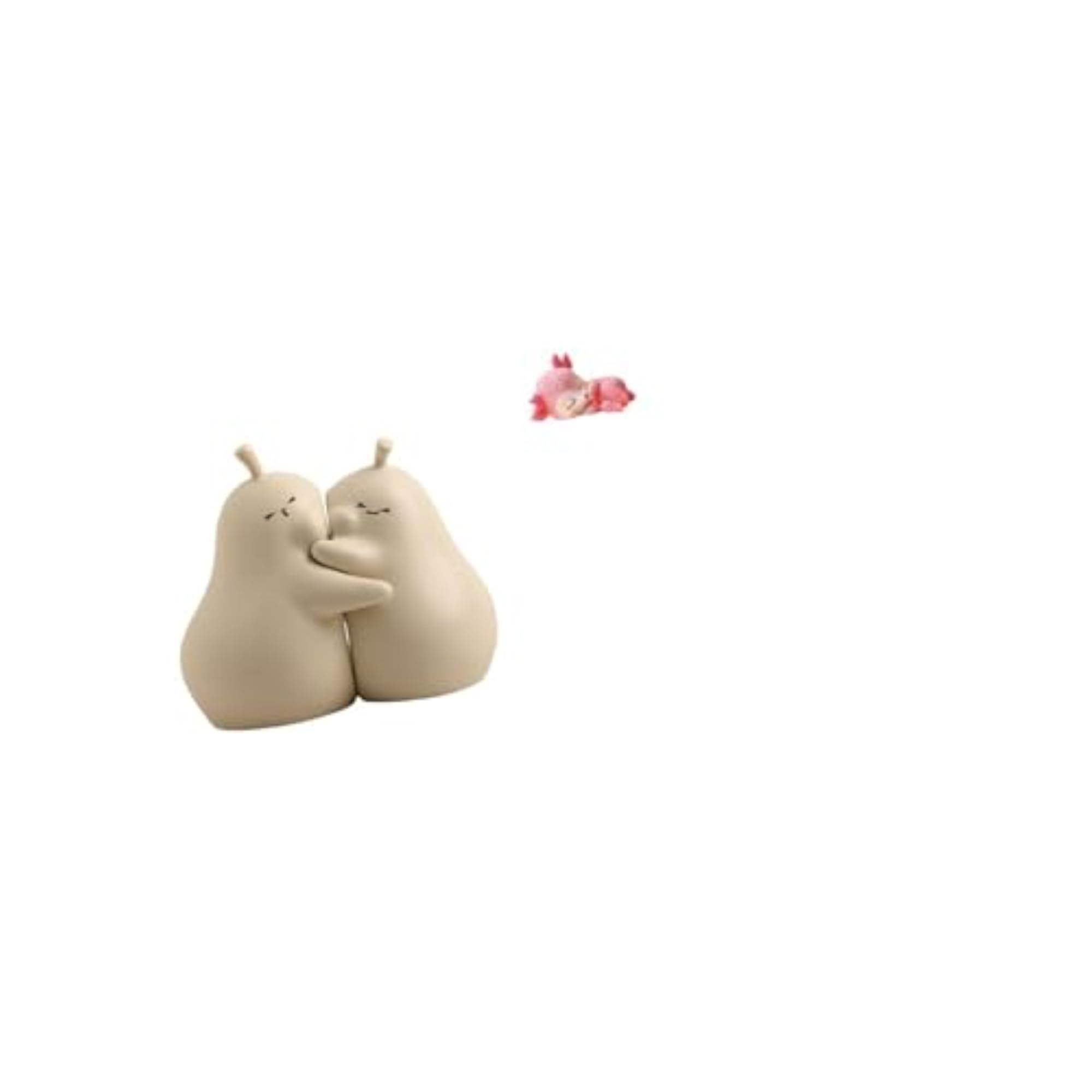 Hugging Pear Ceramic Bookend, Fine Workmanship