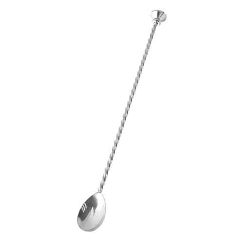 Unomor Cocktail Stirrers Swizzle Sticks 304 Stainless Steel Mixing Spoon Twist Spoon for Long Spoon for Drinks