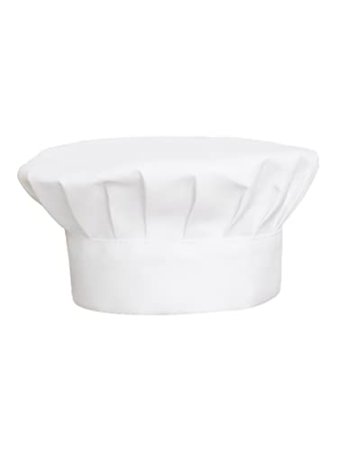 easyforever Chef Hat for Men&Women Adult Adjustable Elastic Baker Restaurant Kitchen Cooking Chef Cap White One Size