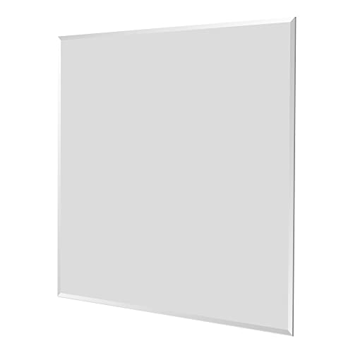 Fab Glass And Mirror MSQ36BE6MM Wall Mounted 36 Inchx36 Inch Frameless Square Mirror | 1 Inch Beveled Edge Mirror thumb #7