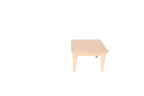WoodandHearts Aktivitätstisch für Kinder – Montessori-Tisch für Kleinkinder – Öko-Möbel für Kinderspielzimmer (Tisch „Kiddo“ – Höhe 0)