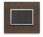  Vimar Serie Eikon Evo – Placca 4 Moduli Legno Serie Eikon wengè