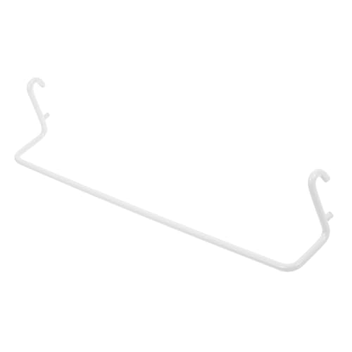 Cabilock Expandable White Pegboard Cloth Rack, Pegboard Paper Towel Holder Hooks, Modular Garage and Workshop Accessories for Standard Peg Boards