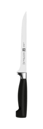 Foto von ZWILLING Vier Sterne Filiermesser, Klingenlänge: 18 cm, Schmales Klingenblatt, Rostfreier Spezialstahl, Ergonomischer Kunststoff-Griff, Schwarz [Made in Germany]