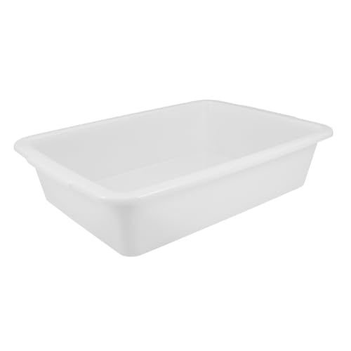 NOLITOY Chemical Laboratory Spill Containment Tray Medium Deep Plastic Utility Tray for Mixing Weighing and Storage for Lab and Teaching Supplies