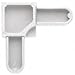 White Mobile Home Screen Frame Corners 20/PK