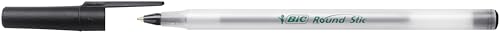 BIC Round Stic ECOlutions Stylos Bille Pointe Moyenne 1 0 mm Boîte de - vue 3