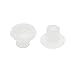 Tool parts Screw Cap Cover - 100Pcs 5mm Dia Clear White Locking Hole Plug Button Top Flush