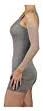 Juzo Dynamic Arm Sleeve Max 30-40 mmHg Long Length with Silicone Border (I, White)