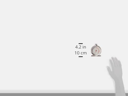 Foto von Taylor Pro Ofenthermometer, Edelstahl-Ofenthermometer für Temperaturen zwischen 50 und 300 Grad Celsius, Silber, 9 x 8,5 x 2 cm, 1 Stück, durchsichtig