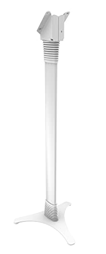 Maclocks 147W235Smenw Adjustable Ipad Floor Stand With Locking Space Enclosure 39-45 Inches For Ipad Mini (White) #TOP3