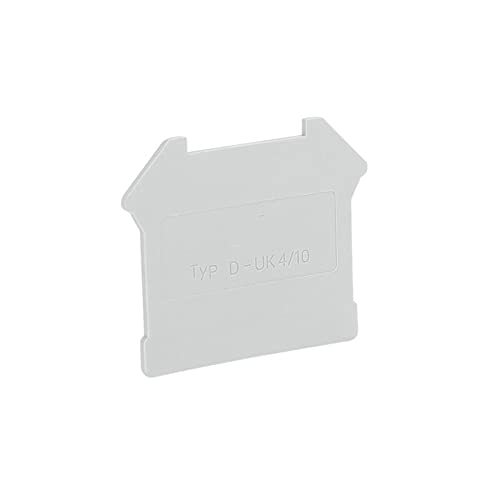 Placa final protectora douki para conectores UK 6N, aislamiento de carril DIN, 100 piezas 5