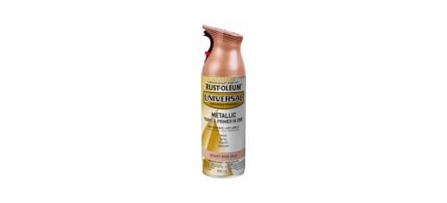 Image of Rust-Oleum 342919 Universal All Surface Metallic Spray Paint, 11 oz, Desert Rose Gold