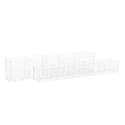 ERINGOGO アクリル製キャビネット用ストロー収納ラック 強力粘着固定 壁掛け設計で省スペース キッチンカウンターや食器棚に 透明で中身が