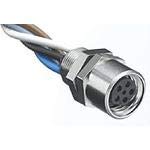 Woodhead/Molex 4R3P00A27C300-2Pack Cable Assembly Wire Lead 0.319m 24AWG Circular 4 POS F Nano-Change