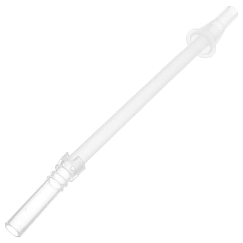 TEHAUX 硅?製柔軟ストロー 透明 飲みやすい再利用可能 水筒 タンブラー対応 食洗機対応 環境配慮 スポーツドリンク シリコーン素材