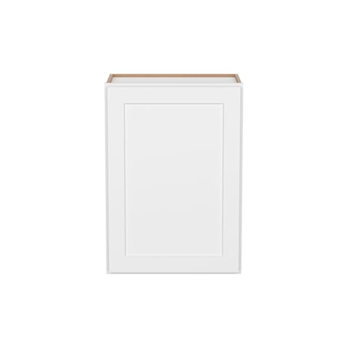 Image of Furinno Shaker Wall Kitchen Cabinet, Ready to Assemble, 12 D x 21 W x 30 H, White