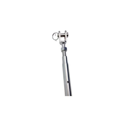 Prolinemax Turnbuckle de Quijada y Tenedor para Cable de Acero Inoxidable T316 3/16" con Rosca de 3/8" miniatura 4
