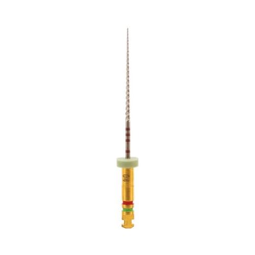 Kerr 825-4255 K3 Nickel-Titanium Rotary Endodontic File, Size 25, 0.04 Taper, 25 mm Length, Red Tip (Pack of 6)