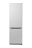 EVVO Frigorífico Combi F51X, 262L (187L + 75L), 176 cm, Clase E, 39 dB, Iluminación LED, 4 Estrellas Congelador, Acabado Inox, Bajo Consumo