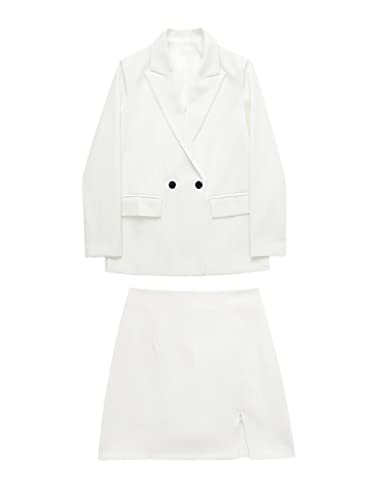 Ensemble jupe haut de gamme Printemps GN costume veste tailleur femme ajusté XS