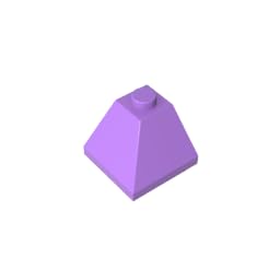GDS-621 3045 2x2 Double-Sided Corner Sloped Brick, Medium Lavender, 50 PCS — image 1