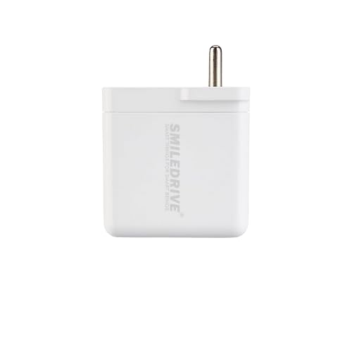 Smiledrive 65W Super Fast Adapter | Compatible with iPhone Samsung | USB Type C PD Power Adapter with Dual Output | Universal Compatibility for MacBook Pro, iPad & Android Mobiles (White) (B0D9WH7G52) Amazon Price History, Amazon Price Tracker