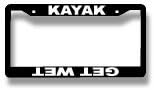 The Triathlete Store Kayak GET Wet License Plate Frame (Set of 2)