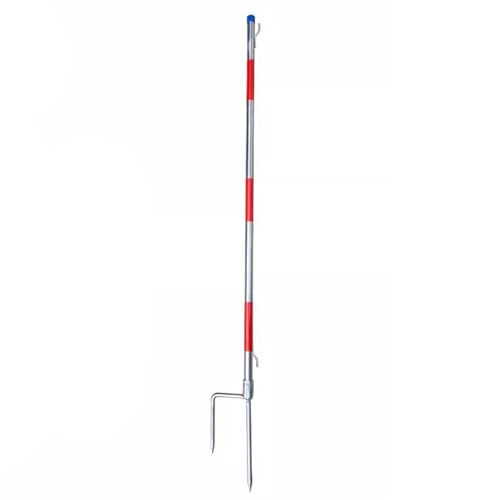 WDJBPSH Tipo a Forcella Palo di Recinzione a Barriera con 2 Ganci, Acciai Inossidabili Pilastro a Rete di Isolamento, Portatile Temporanea Paletti in Metallo