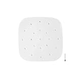 Revestimientos de papel pergamino for freidora de aire, accesorios desechables cuadrados antiadherentes for horno, papel absorbente de aceite, 50 Uds.(17cm)