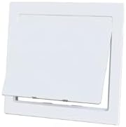 10x10cm Louvered Bathroom Wall Access Panel, Ceiling Access Panel for Drainage Pipes, Durable Plastic Cover Plate, Easy Installation, Ventilation Solution