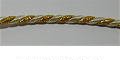Cordon torsadé 6 mm Essential garnitures Etc242/G90 passepoil luxe or argent