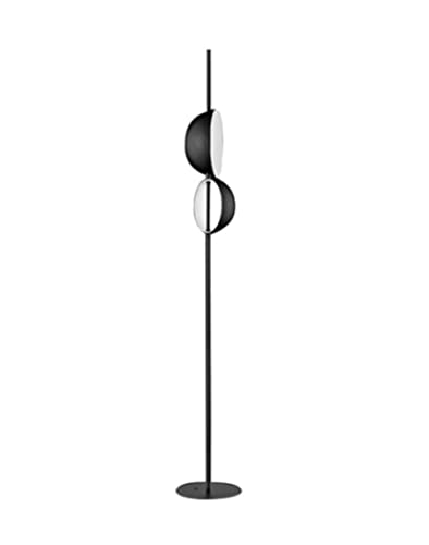 Lampe de lecture LED inclinable et lampadaire salon double abat-jour