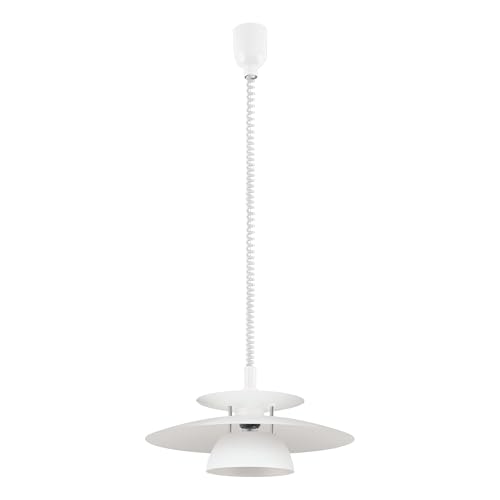 Lámpara para mesa de comedor en blanco Eglo Brenda que crea un ambiente cálido en tu salón