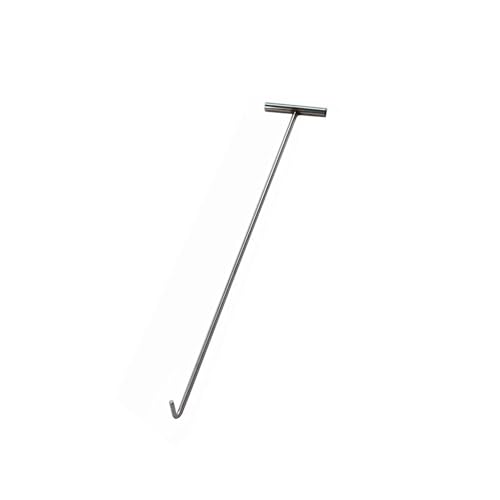 Ganchos de elevación resistentes de acero inoxidable para tapas de alcantarilla y desagüe de tormenta, herramienta duradera para tareas de movimiento, elevación y tracción