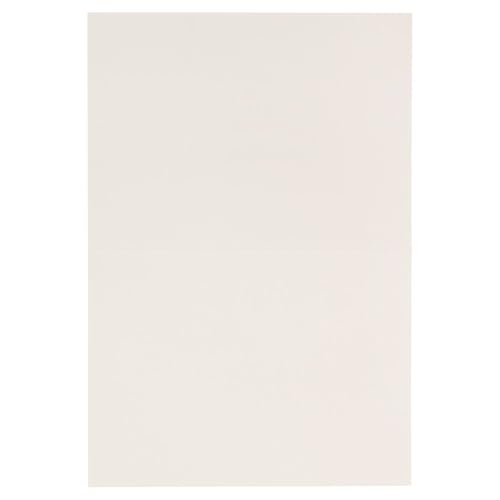 Image of LUXPaper A7 Folded Cards | 5 1 /8 inch x 7 inch | Natural | 80lb. Cover | 50 Qty