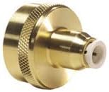 IPW Industries Inc-John Guest - Brass 3/4 BSPT Female Garden Hose Connector- 1/4 OD/Single- (NC2098LF)
