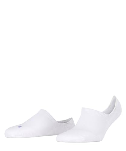 FALKE Women's Cool Kick No Show Socks, Breathable, Cooling Effect, Polyester, Low Cut Everyday Sock, Non Slip Heel, White (White 2000), 6.5-7.5, 1 Pair
