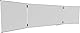 Legamaster UNITE PLUS Klapptafel - weiß - 100 x (200-400) cm - Whiteboard mit Zwei doppelseitig ausklappbaren Flügeln -magnetisch und beschreibbar- inkl. Zubehör