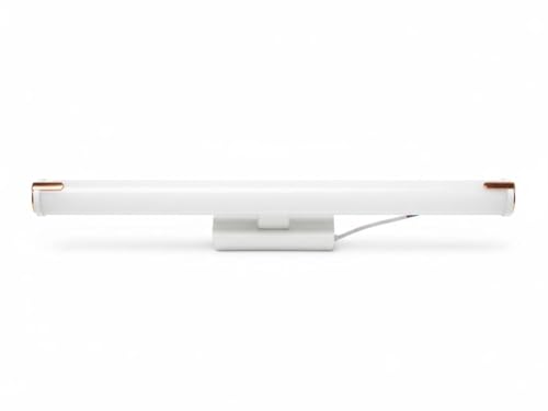 Image of 18 /12W White PVC Body | Dressing Table |Rose Chrome Finish | Bathroom Mirror | Vanity | Picture | Cabinet | Adjustable | Wall Mounted Light. (White, w18)