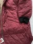 Cozy Burgundy Sherpa-Lined Quilted Long Coat for Women – Perfect for Winter - Image 6