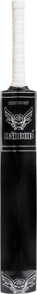 BAROOD Kasmiri Willow Wooden Cricket Bat |1 Ball with Bat Cover for Mens/Youth/Child |35inch (Black)