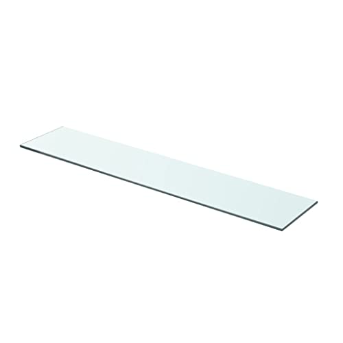 Estantería de pared de cristal transparente de 70 x 15 cm para salón 2