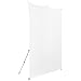 Westcott X-Drop Pro Wrinkle-Resistant 8' x 8' (2.44 x 2.44m) Backdrop for Headshots, Photoshoots, Group Portraits, Video Interviews, & Photo Booths - Portable and Travel Friendly (High Key White)