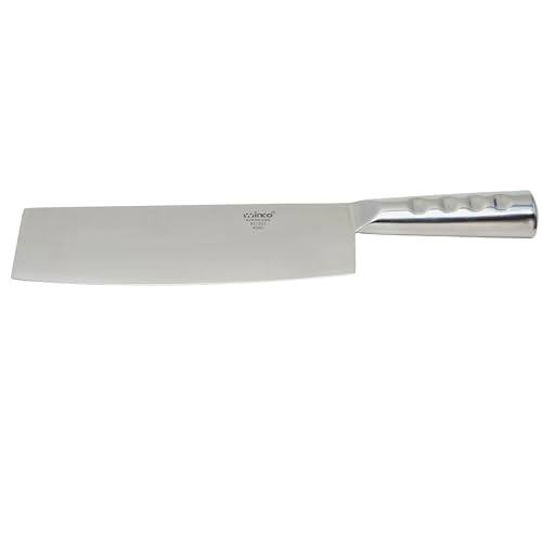 Winco KC-501 Chinese Cleaver with Steel Handle and 8-Inch by 2.25-Inch Blade